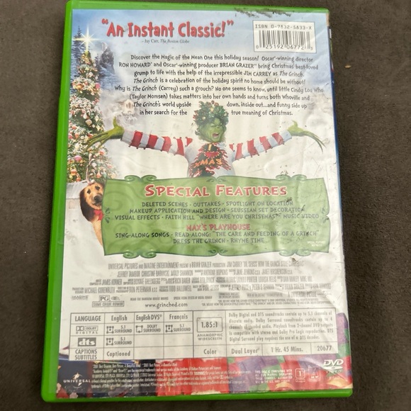 Dr. Seuss How the Grinch Stole Christmas (DVD, 2001) Collector's Ed.  WideScreen - Picture 4 of 7